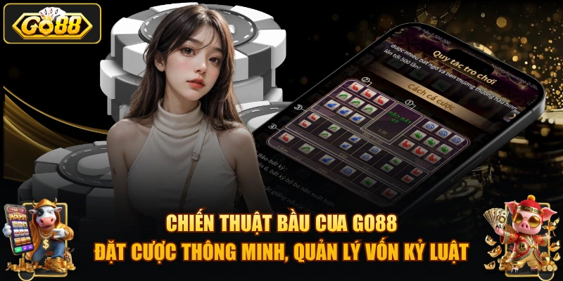 Chiến thuật Bầu Cua GO88 – đặt cược thông minh, quản lý vốn kỷ luật.