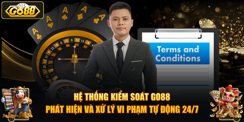 Hệ thống kiểm soát GO88 – phát hiện và xử lý vi phạm tự động 24/7.